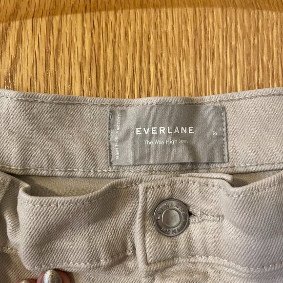 Everlane Way High Jean in Flax, Size 31 - Picture 7 of 8